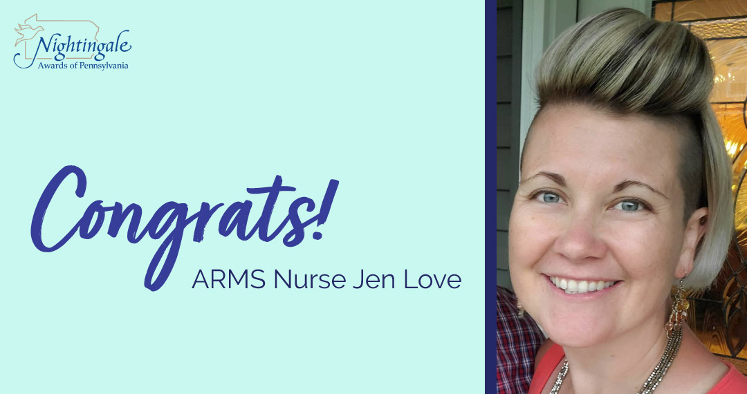 ARMS Nurse Jen Love Awarded Patient Choice Award